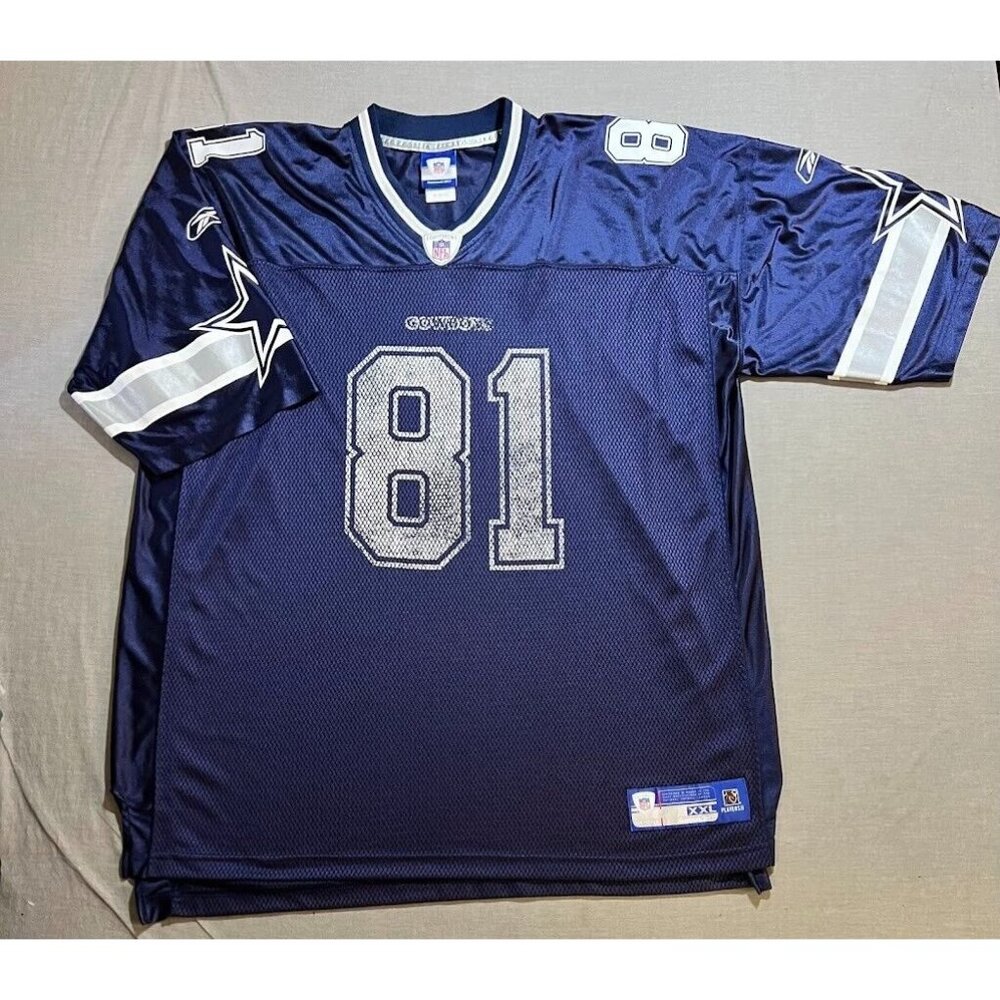 Dallas Cowboys Terrel Owens #81 Reebok Jersey Mens 2XL Blue Short Sleeve.